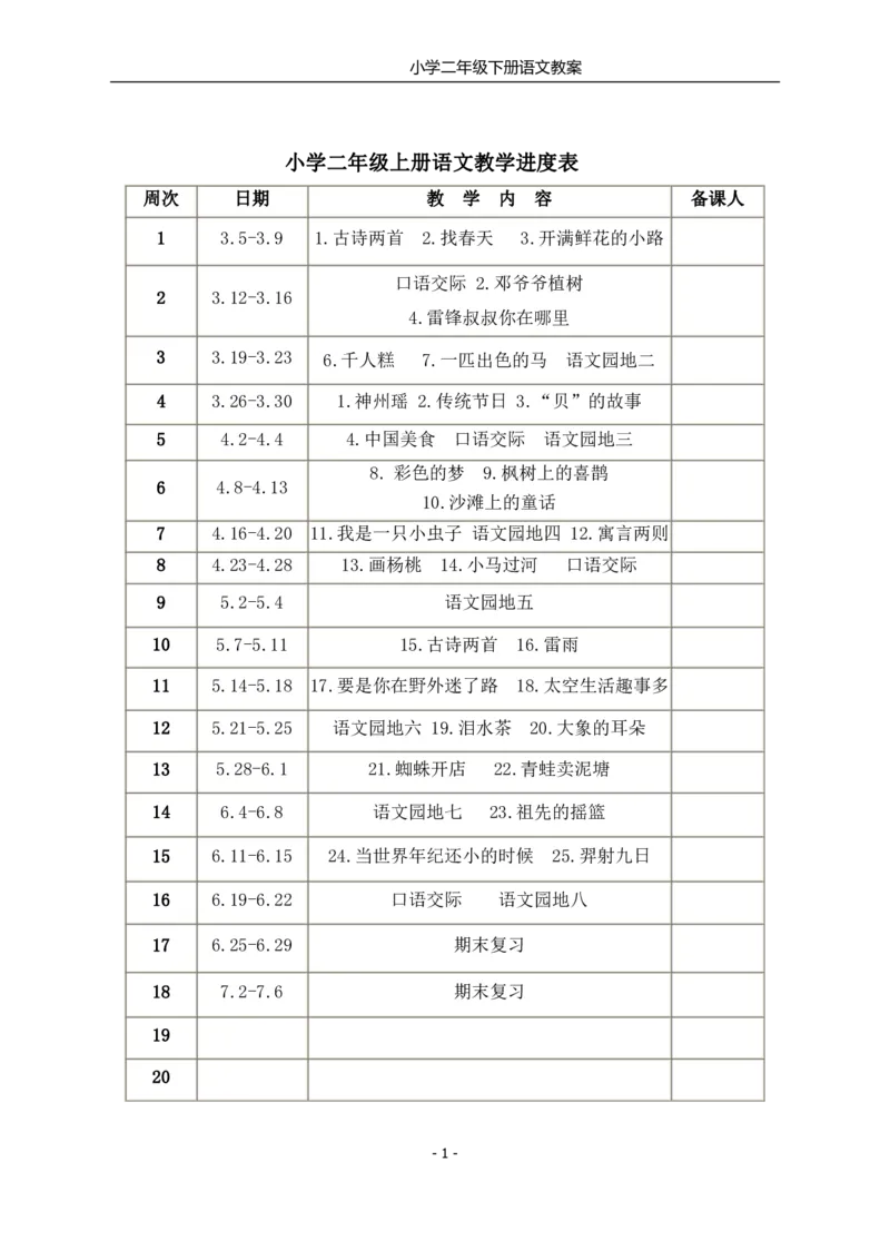 部编版小学二年级语文下册教案_小学1-6年级全部试卷_语文_二年级_3-7-2、小学二年级语文下册_3-7-2-3、课件、讲义、教案