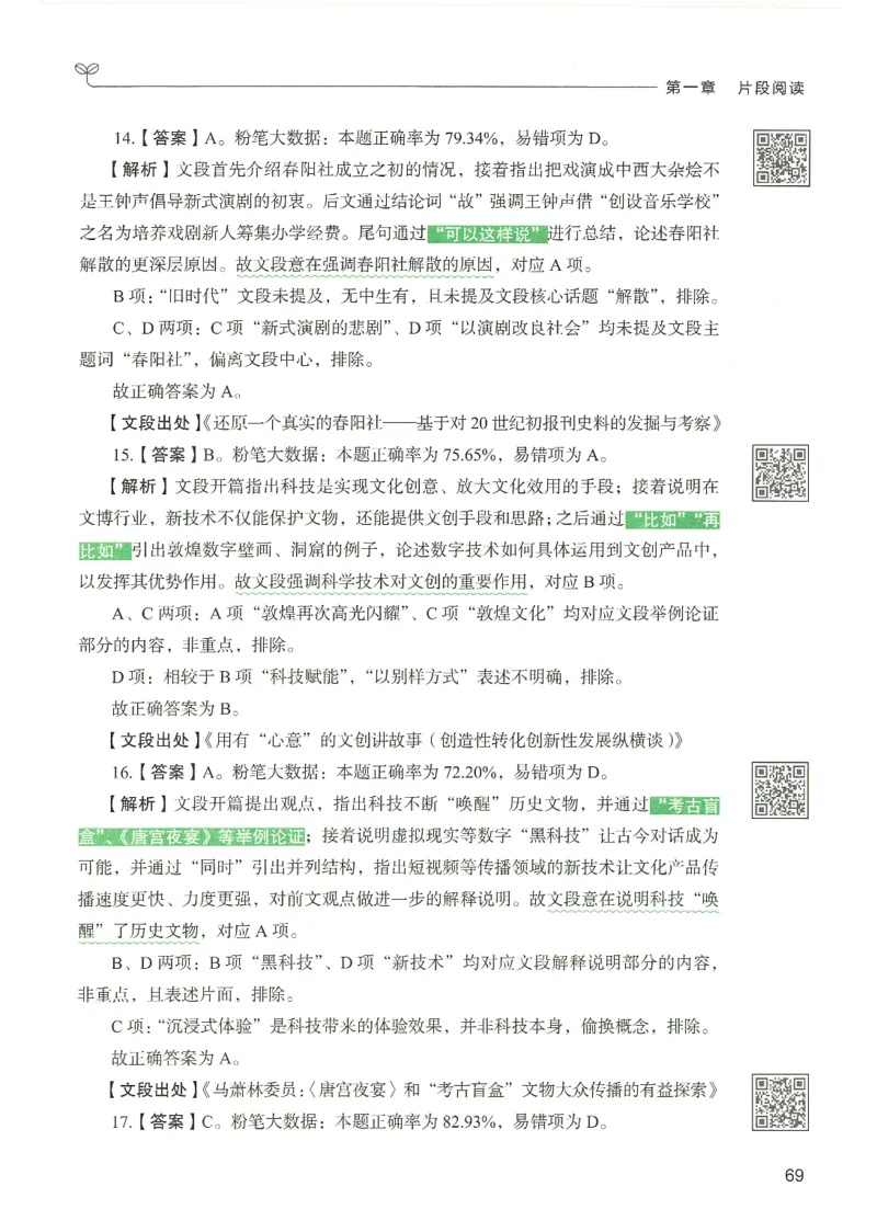 4.答案解析26言语理解与表达下册（407页）_26行测5000+申论100一定先转存网盘_行测5000题持续更新_最新2026行测5000题（25年1月版）_5000题答案解析（共2296页）