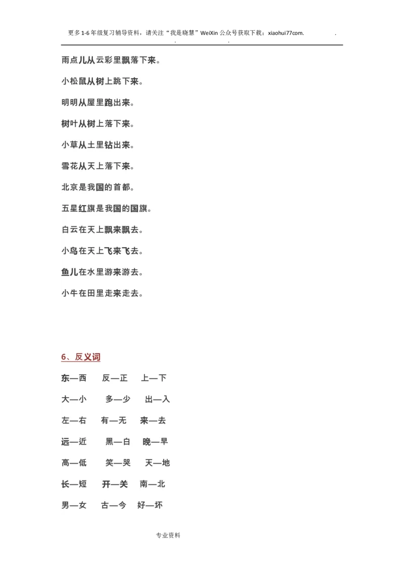 部编一年级语文(上册)全部知识点汇总_小学1-6年级全部试卷_语文_一年级_3-6-1、小学一年级语文上册_3-6-1-1、复习、知识点、归纳汇总_部编版