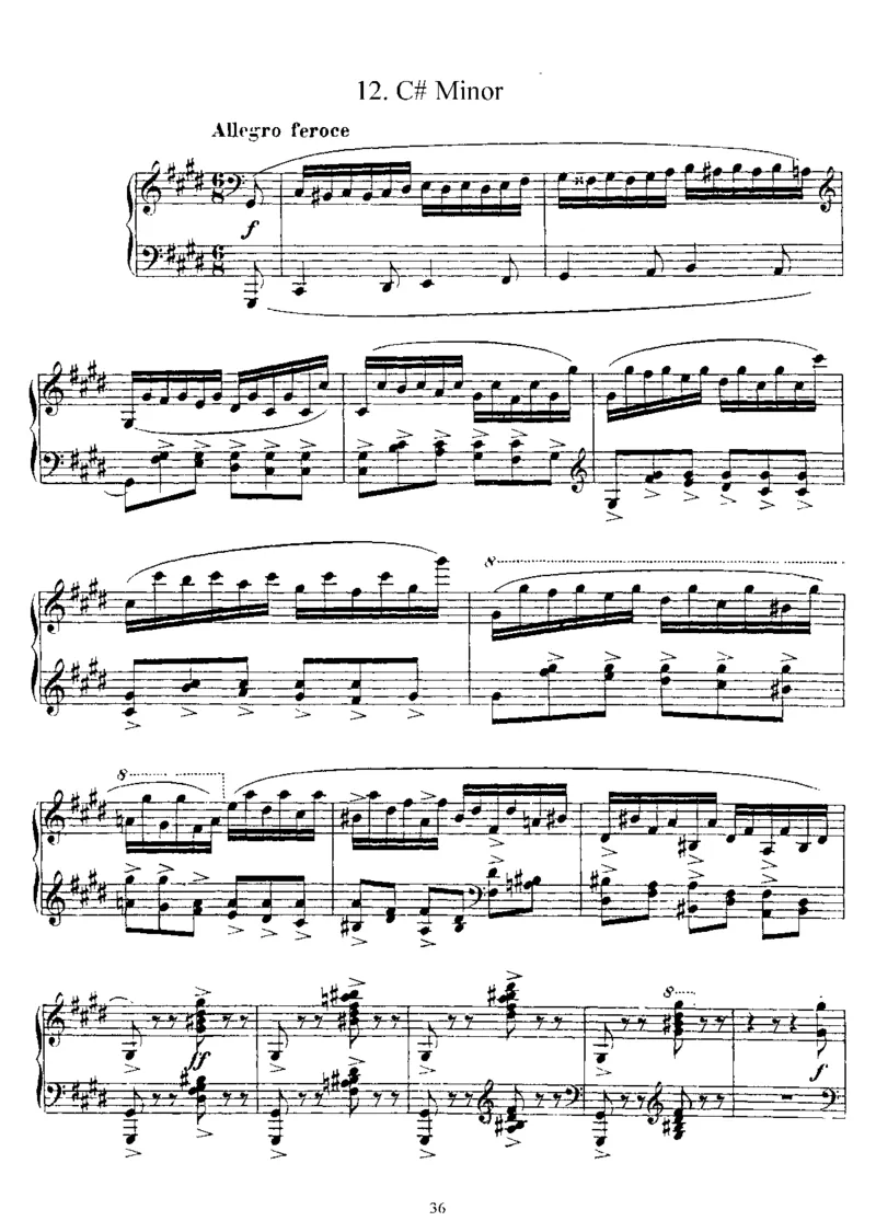 轮廓12Silhouettes,Op8_一万首著名钢琴曲谱哈农贝多芬合集视频教学电子版高清无水印可打印_1古典钢琴知名音乐家谱_德沃夏克钢琴谱全集