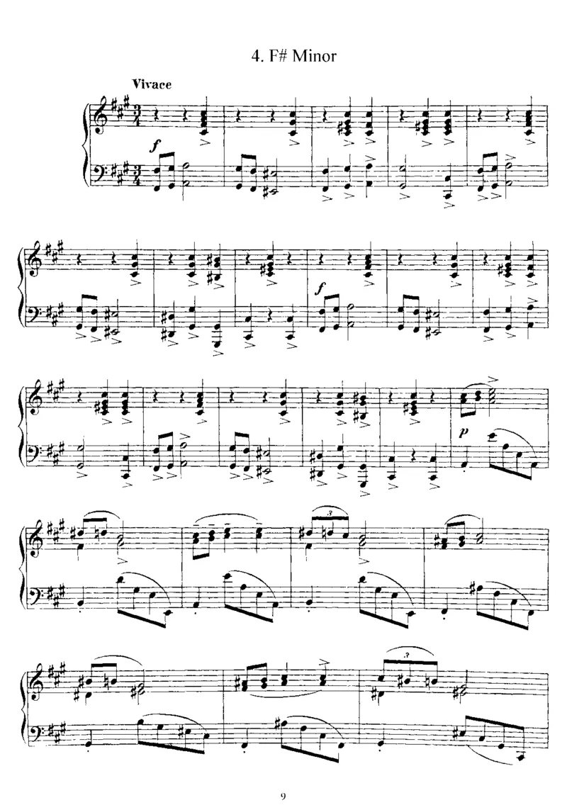 轮廓12Silhouettes,Op8_一万首著名钢琴曲谱哈农贝多芬合集视频教学电子版高清无水印可打印_1古典钢琴知名音乐家谱_德沃夏克钢琴谱全集