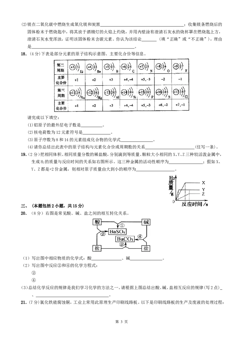 2008年广东省中考化学试题及答案_中考真题_5.化学中考真题2015-2024年_地区卷_广东省_广东化学（广东省统一试卷）08-22