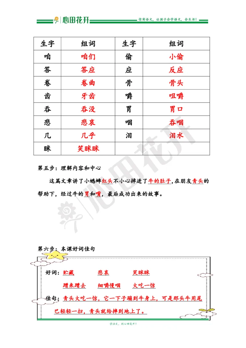 语文基本功训练营&mdash;三年级上册校内知识周周练第3单元预习解析（部编版）_小学1-6年级全部试卷_语文_三年级_3-8-1、小学三年级语文上册_3-8-1-1、复习、知识点、归纳汇总