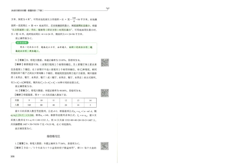 3.答案解析26数量关系下册（373页）_26行测5000+申论100一定先转存网盘_行测5000题持续更新_最新2026行测5000题（25年1月版）_5000题答案解析（共2296页）