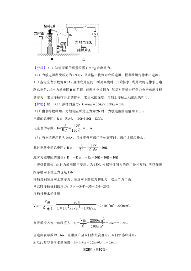 2019年重庆市中考物理试题及答案(A卷)_中考真题_4.物理中考真题2015-2024年_地区卷_重庆中考物理08-22