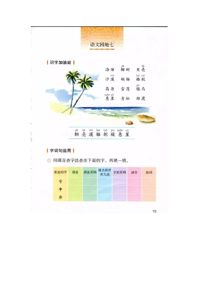 部编新人教版小学语文二年级上册-语文上册高清电子课本_小学1-6年级全部试卷_语文_二年级_3-7-1、小学二年级语文上册_3-7-1-4、电子教材、课本