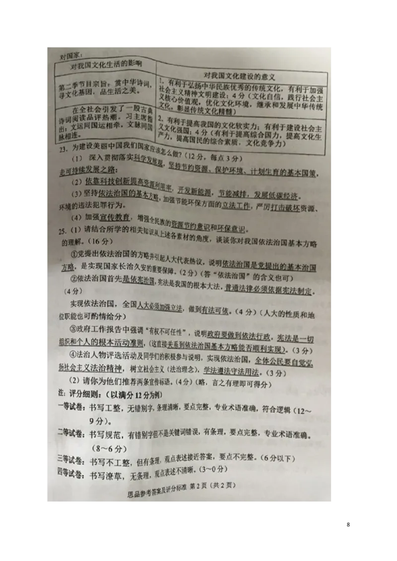 内蒙古巴彦淖尔市2017年中考思想品德真题试题（含扫描答案）_7.政治中考真题2015-2024年_2017年全国中考政治129份
