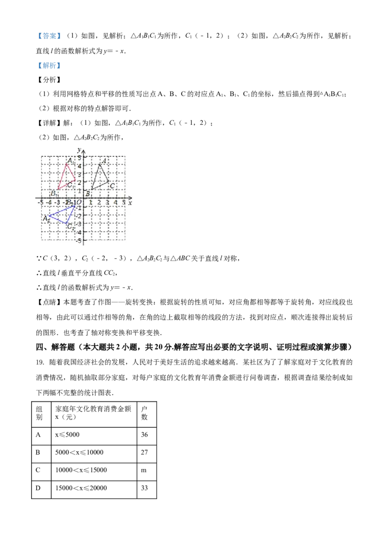 2019年辽宁省鞍山市中考数学试题（解析）_中考真题_2.数学中考真题2015-2024年_地区卷_辽宁省_辽宁数学_辽宁数学_鞍山数学11-22