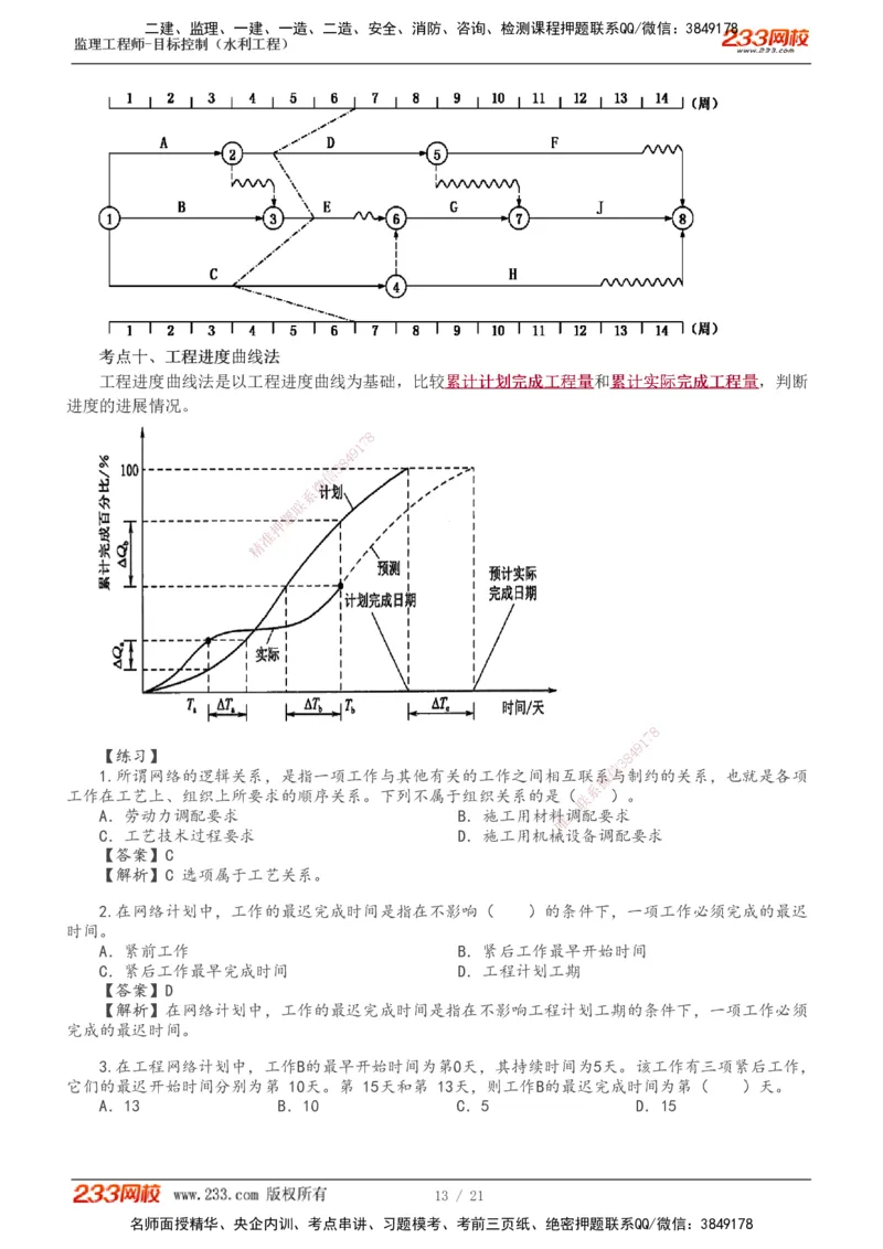 进度讲义_监理工程师_2025监理工程师_2025年监理工程师SVIP_2025年监理水利控制SVIP_04-冲刺串讲✿考点强化✿小灶集训_01-水利控制《高频考点班》苏洁233推荐