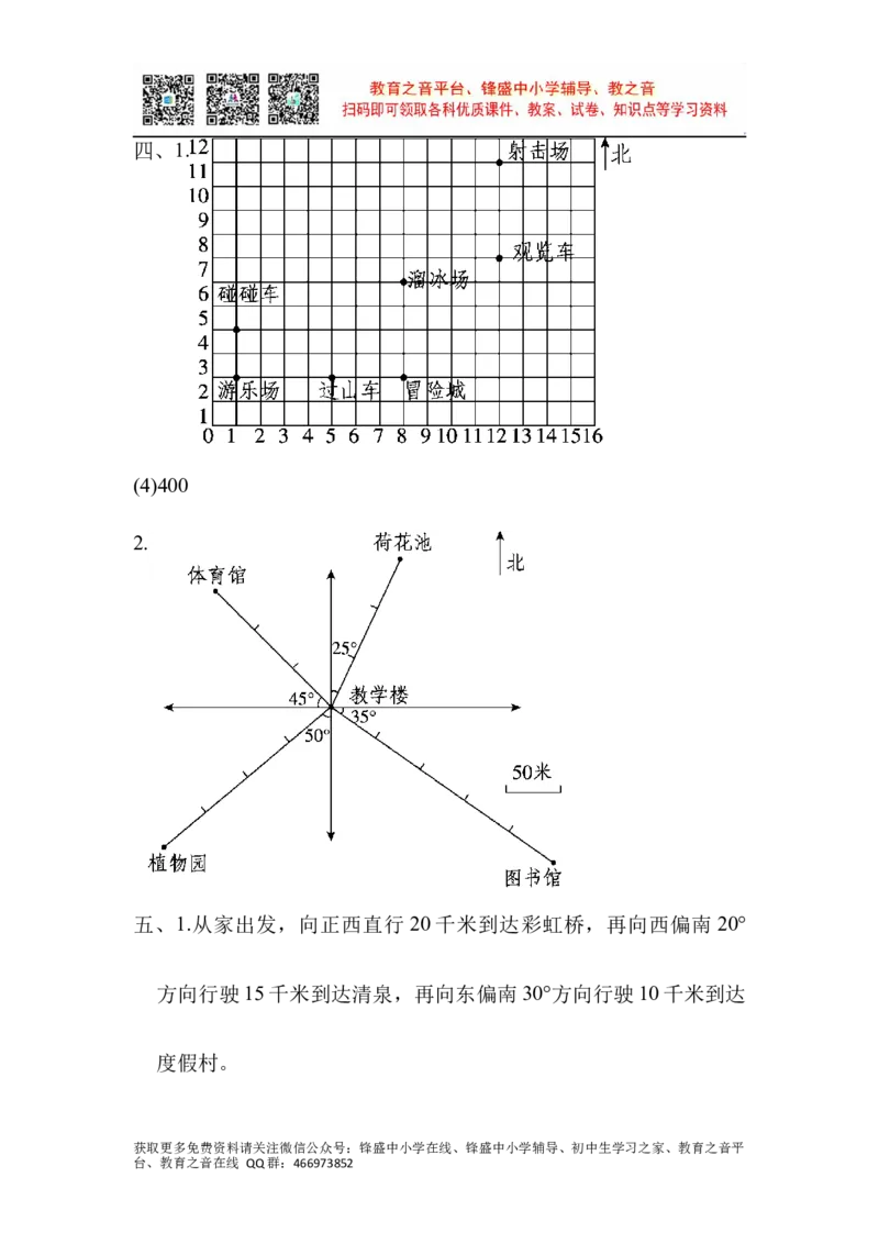 第四单元跟踪检测卷_小学1-6年级全部试卷_数学_五年级_3-10-4、小学五年级数学下册_3-10-4-2、练习题、作业、试题、试卷_青岛版_单元测试卷