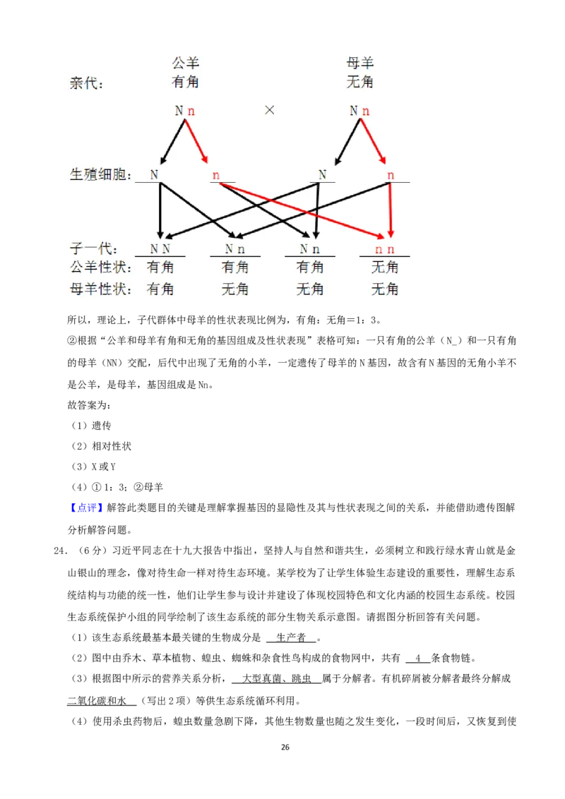 2021年山东省菏泽市中考生物真题（word，解析版）_8.生物中考真题2015-2024年_2021中考生物真题64份_2021山东省