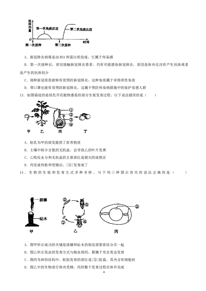 2021年山东省菏泽市中考生物真题（word，解析版）_8.生物中考真题2015-2024年_2021中考生物真题64份_2021山东省