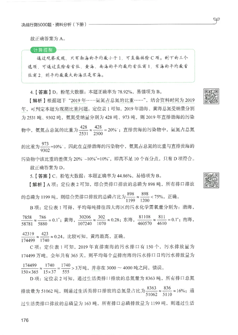 5.答案解析26资料分析下册（494页）_26行测5000+申论100一定先转存网盘_行测5000题持续更新_最新2026行测5000题（25年1月版）_5000题答案解析（共2296页）