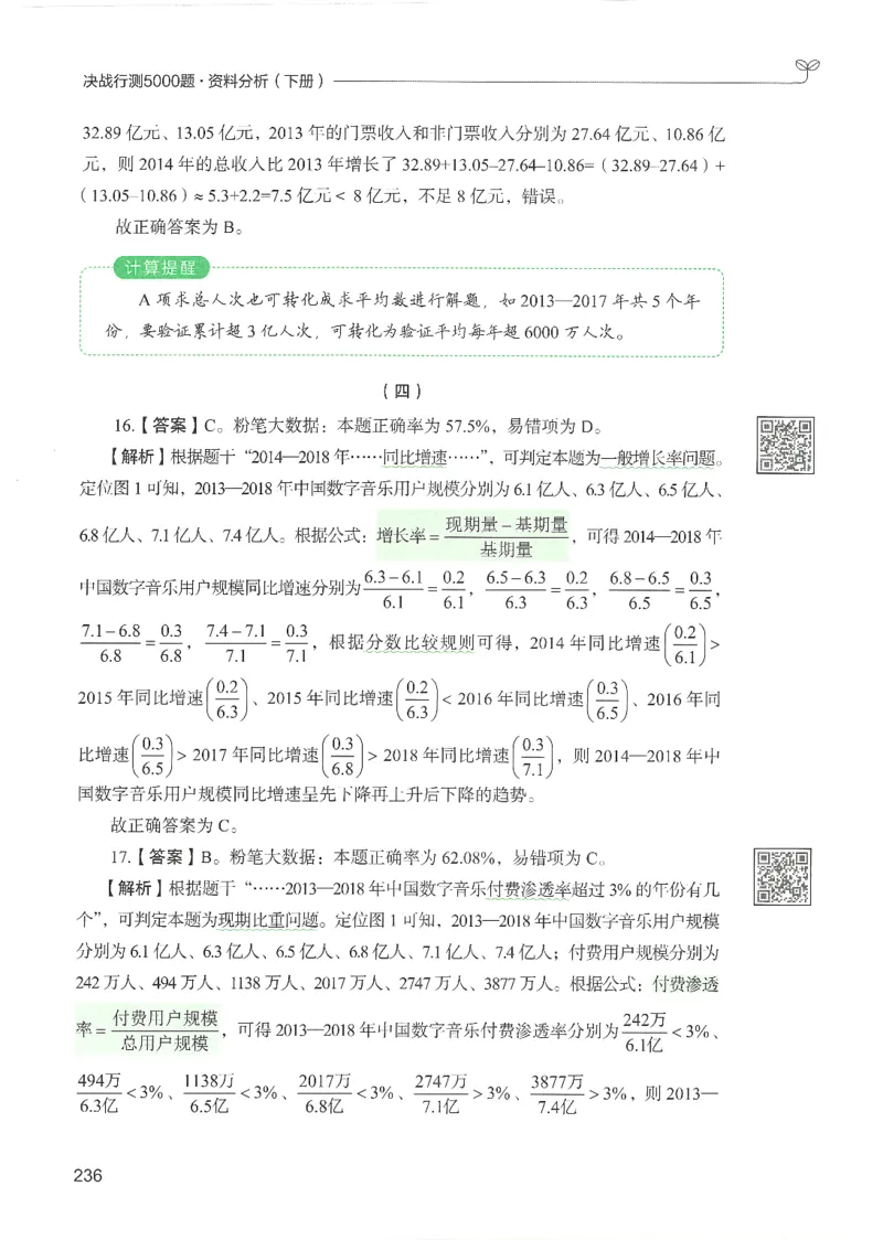 5.答案解析26资料分析下册（494页）_26行测5000+申论100一定先转存网盘_行测5000题持续更新_最新2026行测5000题（25年1月版）_5000题答案解析（共2296页）