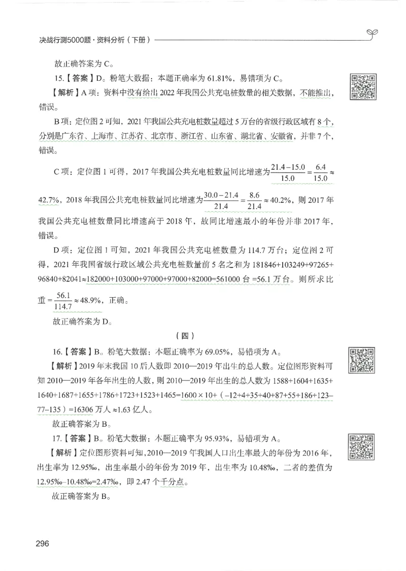 5.答案解析26资料分析下册（494页）_26行测5000+申论100一定先转存网盘_行测5000题持续更新_最新2026行测5000题（25年1月版）_5000题答案解析（共2296页）