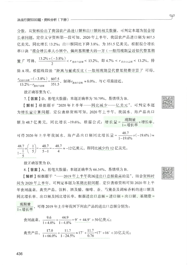 5.答案解析26资料分析下册（494页）_26行测5000+申论100一定先转存网盘_行测5000题持续更新_最新2026行测5000题（25年1月版）_5000题答案解析（共2296页）
