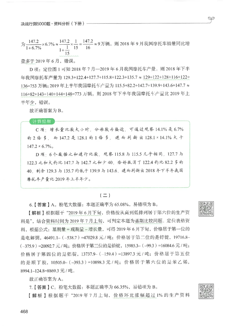 5.答案解析26资料分析下册（494页）_26行测5000+申论100一定先转存网盘_行测5000题持续更新_最新2026行测5000题（25年1月版）_5000题答案解析（共2296页）