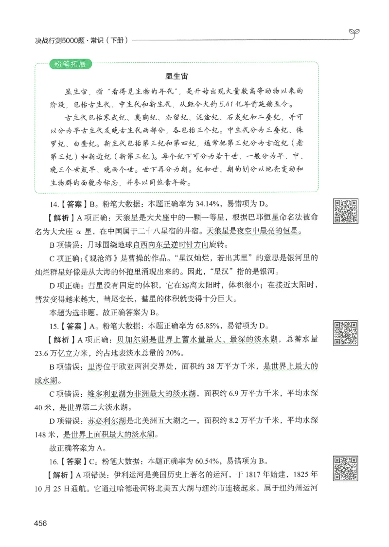 1.答案解析26常识下册（519页）_26行测5000+申论100一定先转存网盘_行测5000题持续更新_最新2026行测5000题（25年1月版）_5000题答案解析（共2296页）