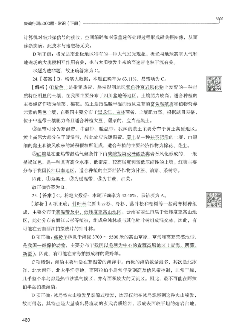 1.答案解析26常识下册（519页）_26行测5000+申论100一定先转存网盘_行测5000题持续更新_最新2026行测5000题（25年1月版）_5000题答案解析（共2296页）