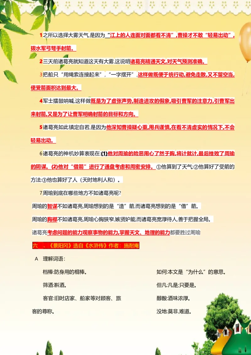 部编版五年级下册语文每课知识大全(1)_小学1-6年级全部试卷_语文_五年级_3-10-2、小学五年级语文下册_3-10-2-1、复习、知识点、归纳汇总_部编（人教）版