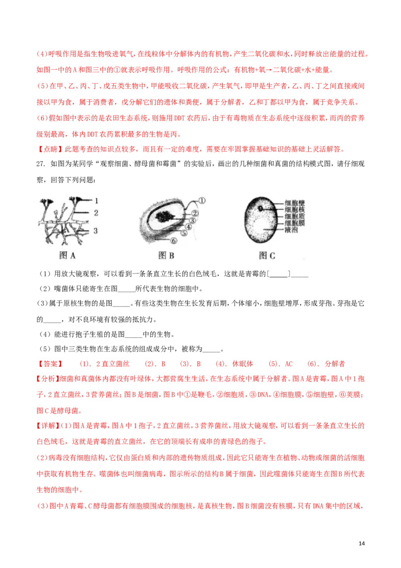 内蒙古通辽市2018年中考生物真题试题（含解析）_8.生物中考真题2015-2024年_2018年全国中考生物141份