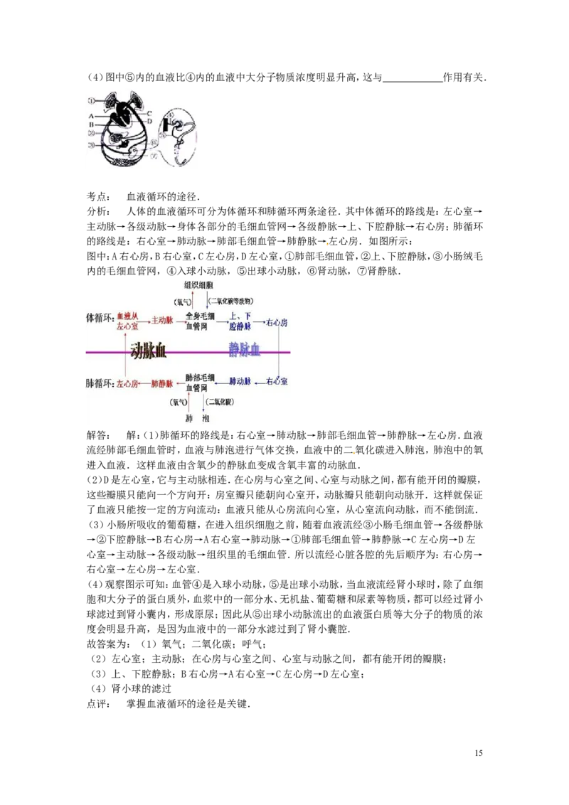 四川省宜宾市2015年中考生物真题试题（含解析）_8.生物中考真题2015-2024年_2015年全国中考生物74份