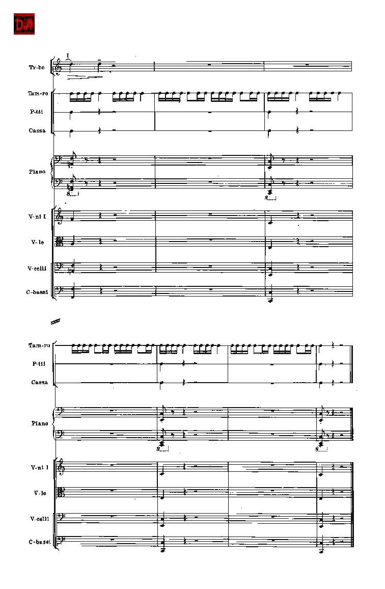肖斯塔科维奇第七交响曲&ldquo;列宁格勒&rdquo;单开版总谱_一万首著名钢琴曲谱哈农贝多芬合集视频教学电子版高清无水印可打印_08名曲总谱合集