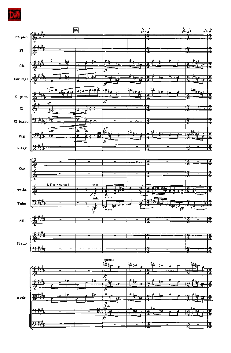 肖斯塔科维奇第七交响曲&ldquo;列宁格勒&rdquo;单开版总谱_一万首著名钢琴曲谱哈农贝多芬合集视频教学电子版高清无水印可打印_08名曲总谱合集