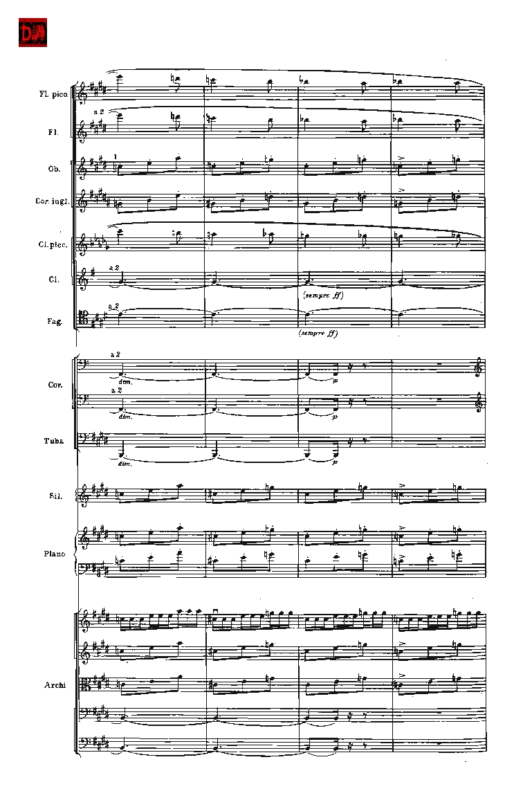 肖斯塔科维奇第七交响曲&ldquo;列宁格勒&rdquo;单开版总谱_一万首著名钢琴曲谱哈农贝多芬合集视频教学电子版高清无水印可打印_08名曲总谱合集