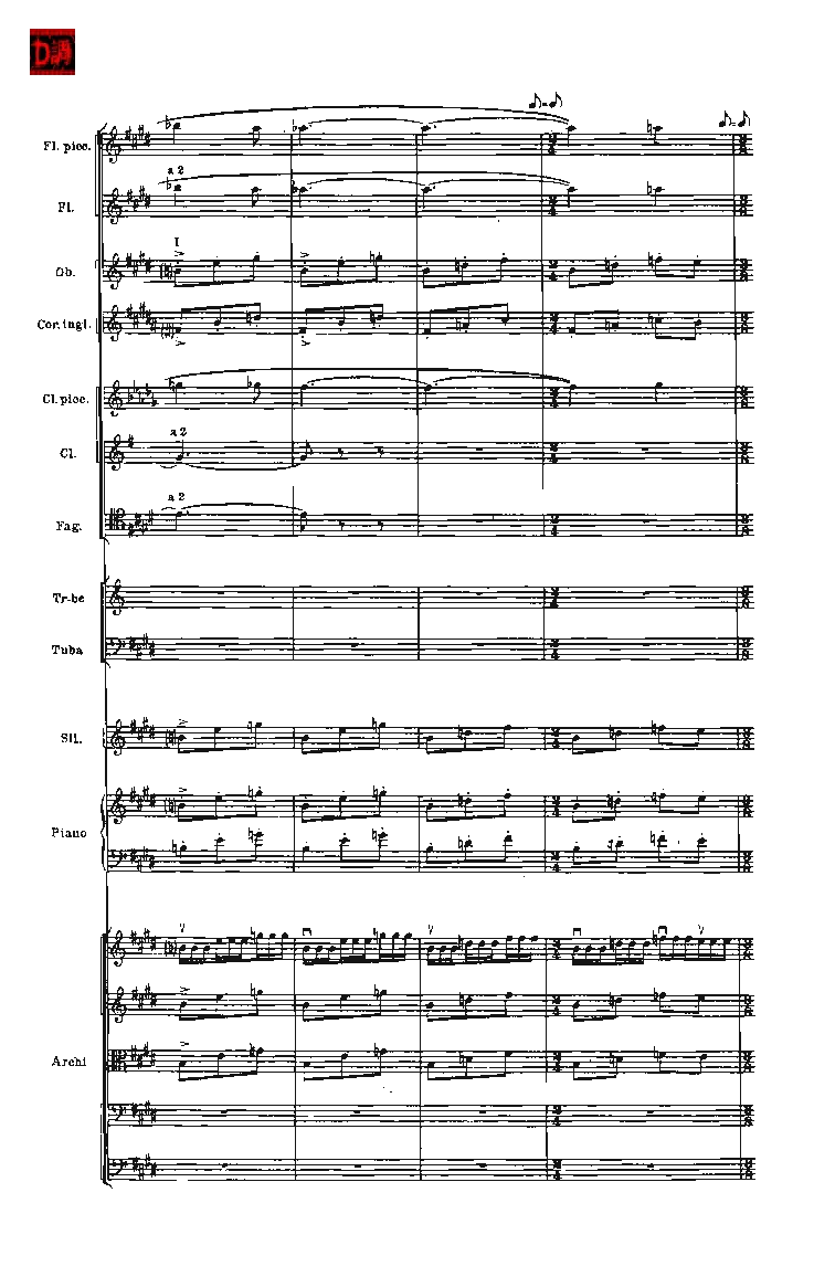 肖斯塔科维奇第七交响曲&ldquo;列宁格勒&rdquo;单开版总谱_一万首著名钢琴曲谱哈农贝多芬合集视频教学电子版高清无水印可打印_08名曲总谱合集