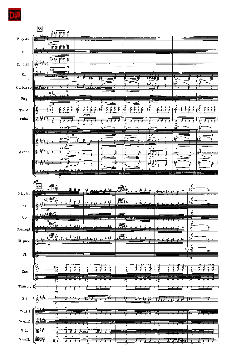 肖斯塔科维奇第七交响曲&ldquo;列宁格勒&rdquo;单开版总谱_一万首著名钢琴曲谱哈农贝多芬合集视频教学电子版高清无水印可打印_08名曲总谱合集