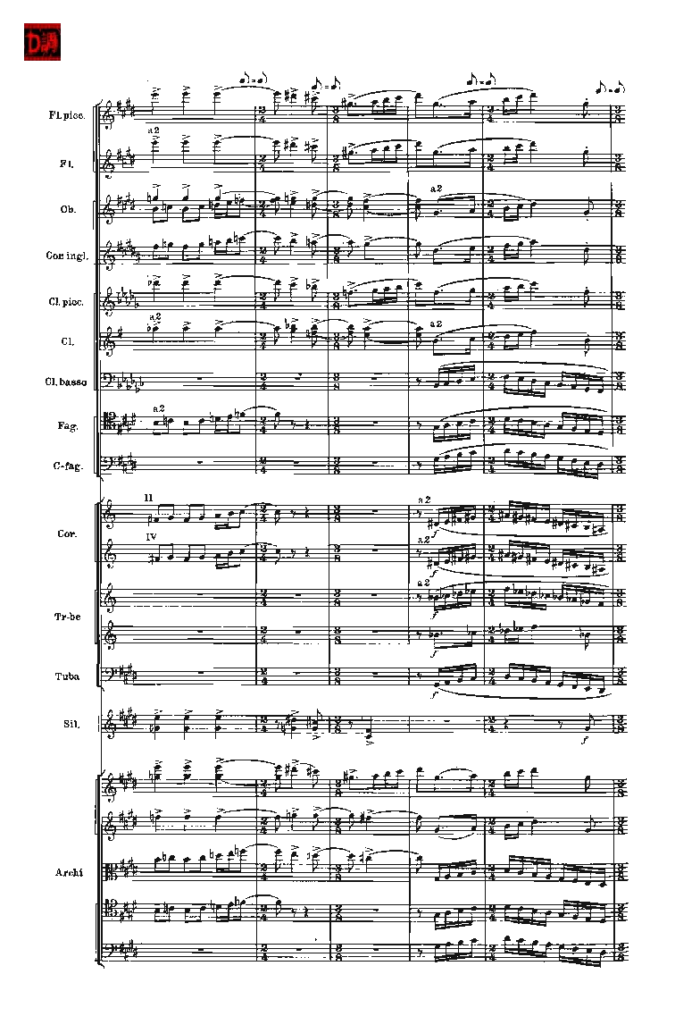 肖斯塔科维奇第七交响曲&ldquo;列宁格勒&rdquo;单开版总谱_一万首著名钢琴曲谱哈农贝多芬合集视频教学电子版高清无水印可打印_08名曲总谱合集