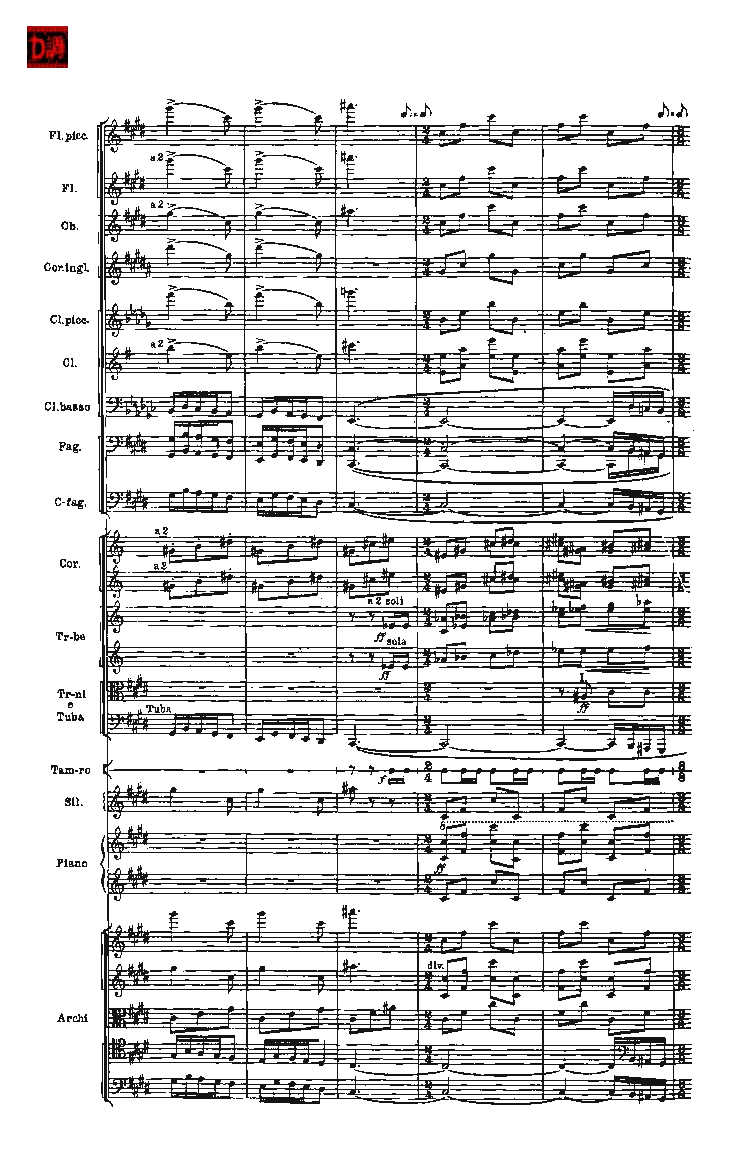 肖斯塔科维奇第七交响曲&ldquo;列宁格勒&rdquo;单开版总谱_一万首著名钢琴曲谱哈农贝多芬合集视频教学电子版高清无水印可打印_08名曲总谱合集