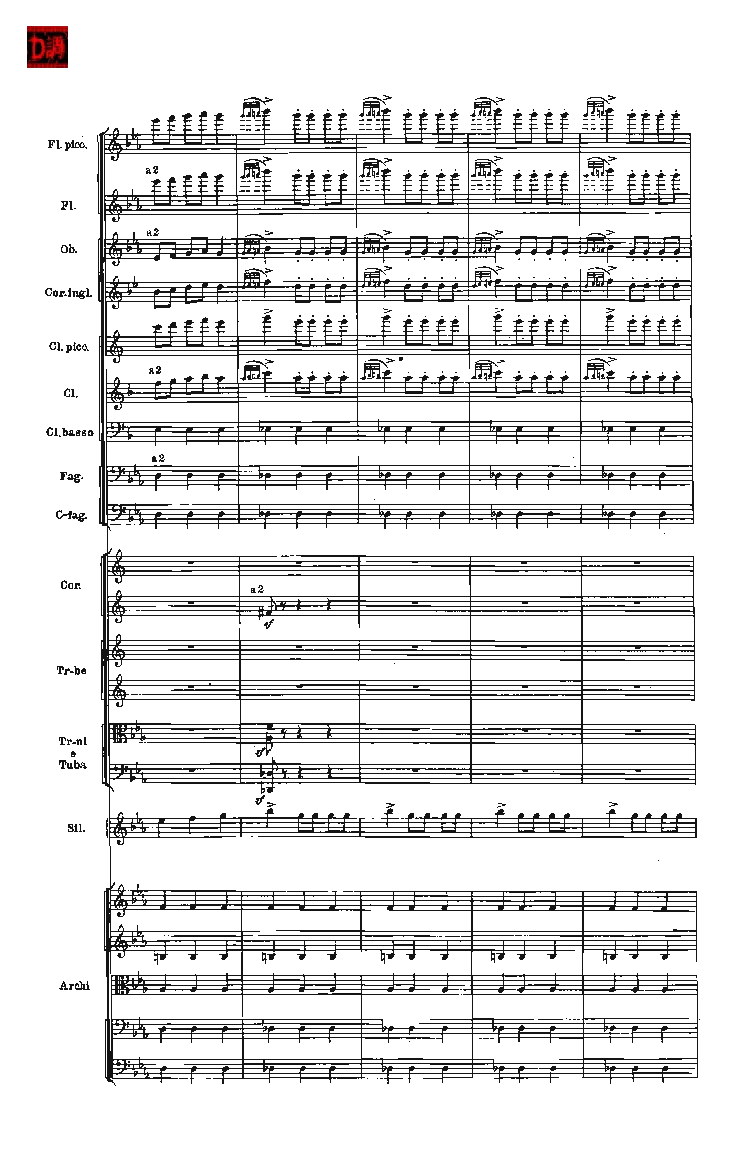 肖斯塔科维奇第七交响曲&ldquo;列宁格勒&rdquo;单开版总谱_一万首著名钢琴曲谱哈农贝多芬合集视频教学电子版高清无水印可打印_08名曲总谱合集