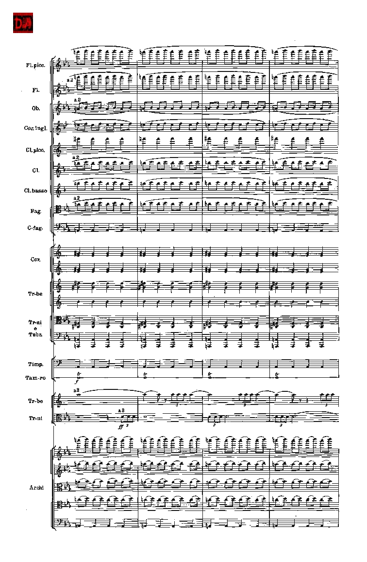 肖斯塔科维奇第七交响曲&ldquo;列宁格勒&rdquo;单开版总谱_一万首著名钢琴曲谱哈农贝多芬合集视频教学电子版高清无水印可打印_08名曲总谱合集