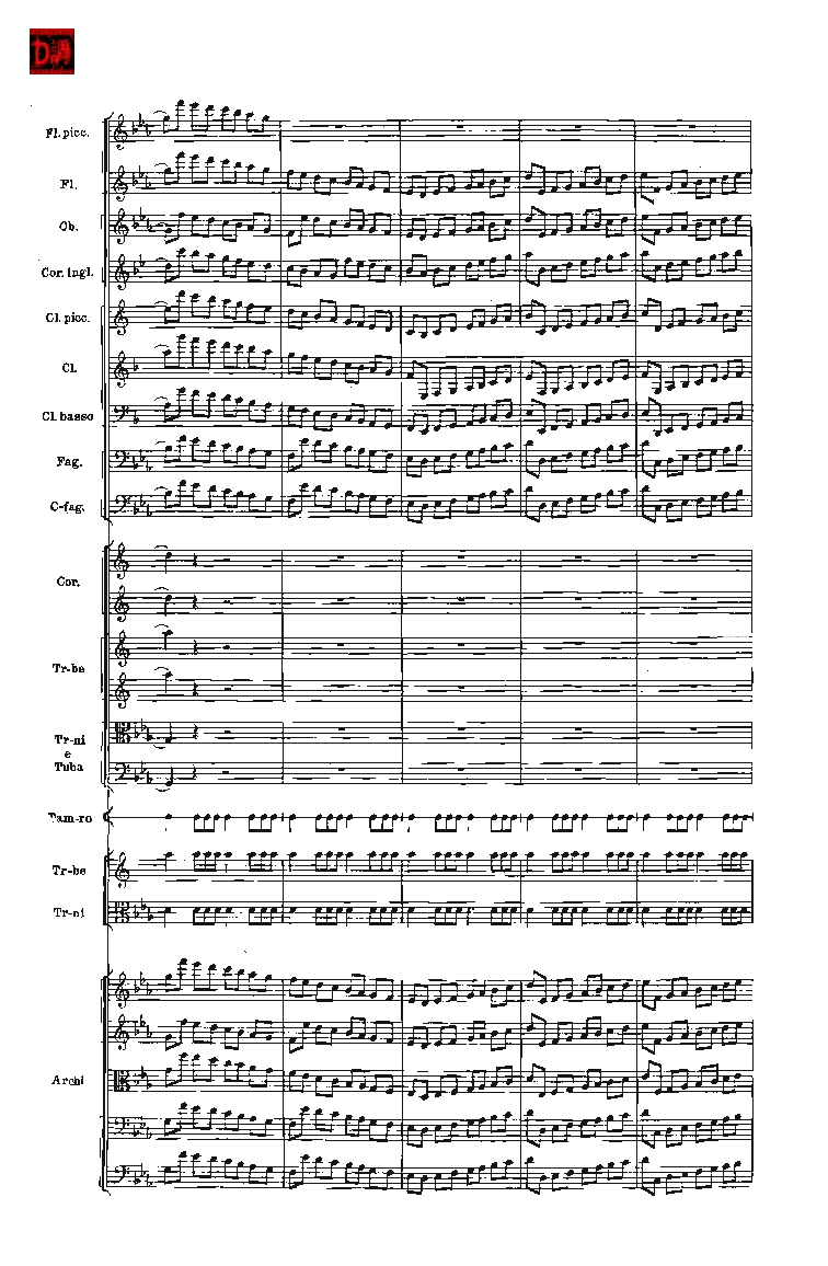 肖斯塔科维奇第七交响曲&ldquo;列宁格勒&rdquo;单开版总谱_一万首著名钢琴曲谱哈农贝多芬合集视频教学电子版高清无水印可打印_08名曲总谱合集