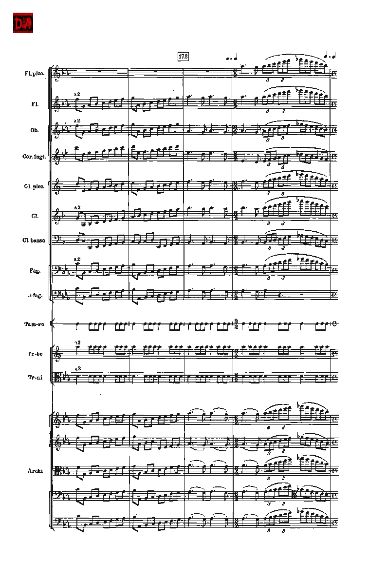 肖斯塔科维奇第七交响曲&ldquo;列宁格勒&rdquo;单开版总谱_一万首著名钢琴曲谱哈农贝多芬合集视频教学电子版高清无水印可打印_08名曲总谱合集