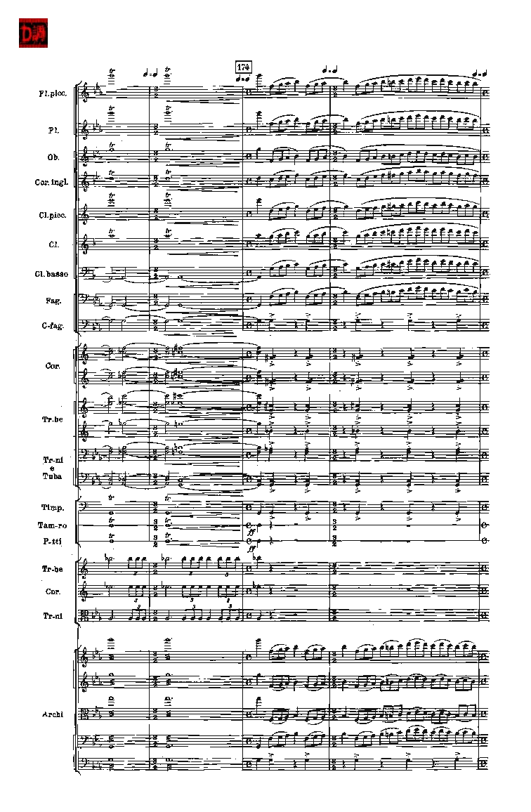 肖斯塔科维奇第七交响曲&ldquo;列宁格勒&rdquo;单开版总谱_一万首著名钢琴曲谱哈农贝多芬合集视频教学电子版高清无水印可打印_08名曲总谱合集