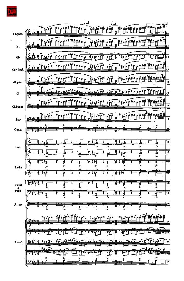 肖斯塔科维奇第七交响曲&ldquo;列宁格勒&rdquo;单开版总谱_一万首著名钢琴曲谱哈农贝多芬合集视频教学电子版高清无水印可打印_08名曲总谱合集