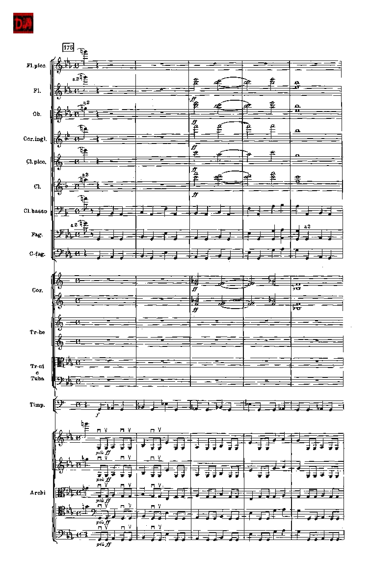 肖斯塔科维奇第七交响曲&ldquo;列宁格勒&rdquo;单开版总谱_一万首著名钢琴曲谱哈农贝多芬合集视频教学电子版高清无水印可打印_08名曲总谱合集