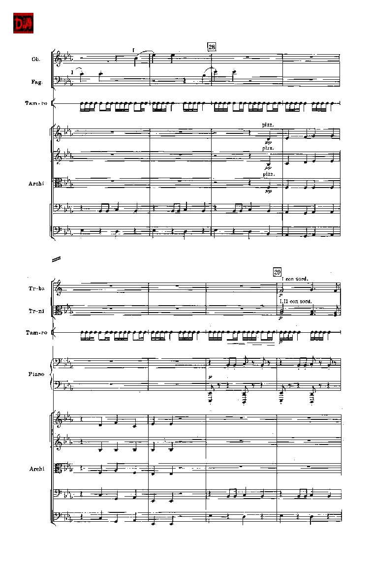 肖斯塔科维奇第七交响曲&ldquo;列宁格勒&rdquo;单开版总谱_一万首著名钢琴曲谱哈农贝多芬合集视频教学电子版高清无水印可打印_08名曲总谱合集