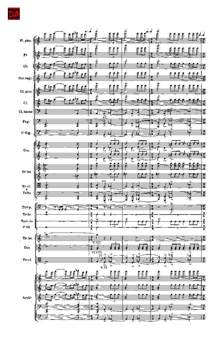 肖斯塔科维奇第七交响曲&ldquo;列宁格勒&rdquo;单开版总谱_一万首著名钢琴曲谱哈农贝多芬合集视频教学电子版高清无水印可打印_08名曲总谱合集