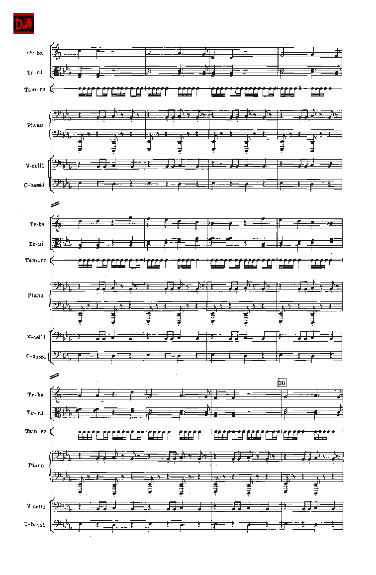 肖斯塔科维奇第七交响曲&ldquo;列宁格勒&rdquo;单开版总谱_一万首著名钢琴曲谱哈农贝多芬合集视频教学电子版高清无水印可打印_08名曲总谱合集