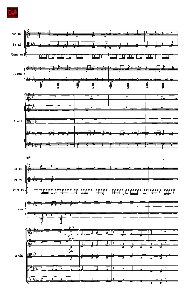 肖斯塔科维奇第七交响曲&ldquo;列宁格勒&rdquo;单开版总谱_一万首著名钢琴曲谱哈农贝多芬合集视频教学电子版高清无水印可打印_08名曲总谱合集