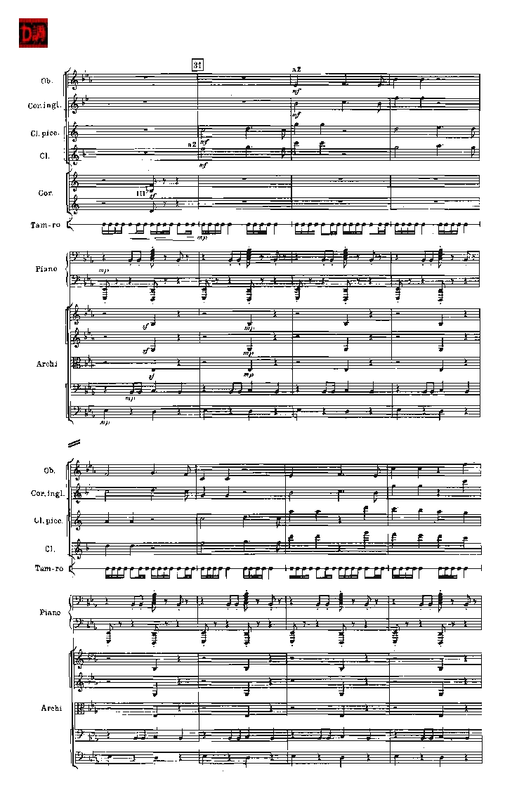 肖斯塔科维奇第七交响曲&ldquo;列宁格勒&rdquo;单开版总谱_一万首著名钢琴曲谱哈农贝多芬合集视频教学电子版高清无水印可打印_08名曲总谱合集