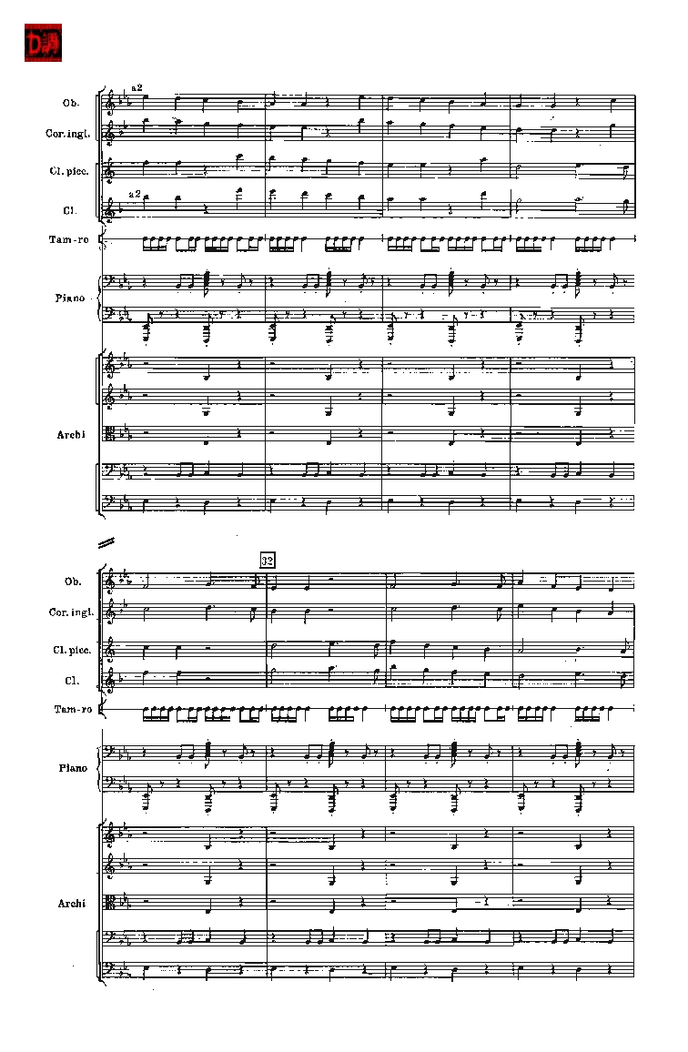 肖斯塔科维奇第七交响曲&ldquo;列宁格勒&rdquo;单开版总谱_一万首著名钢琴曲谱哈农贝多芬合集视频教学电子版高清无水印可打印_08名曲总谱合集