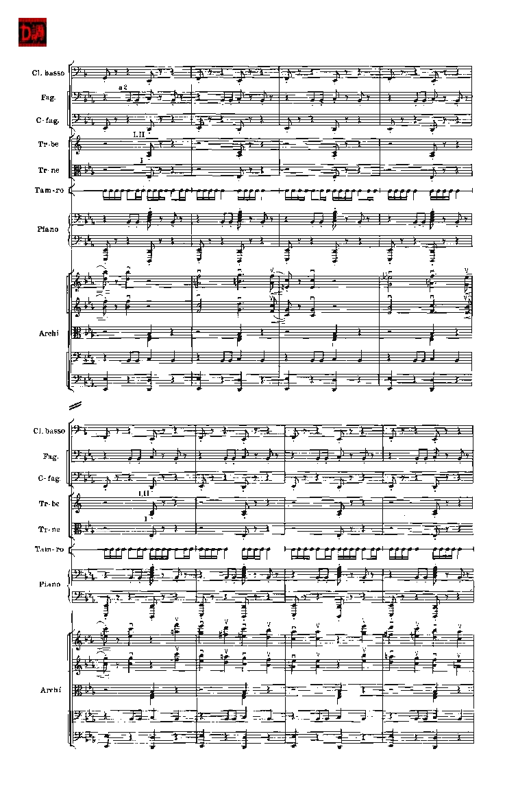 肖斯塔科维奇第七交响曲&ldquo;列宁格勒&rdquo;单开版总谱_一万首著名钢琴曲谱哈农贝多芬合集视频教学电子版高清无水印可打印_08名曲总谱合集