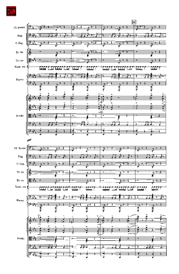 肖斯塔科维奇第七交响曲&ldquo;列宁格勒&rdquo;单开版总谱_一万首著名钢琴曲谱哈农贝多芬合集视频教学电子版高清无水印可打印_08名曲总谱合集