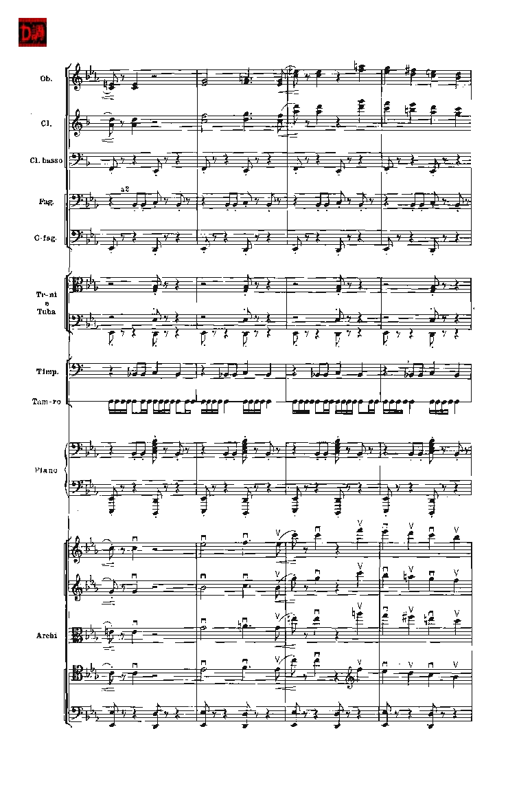 肖斯塔科维奇第七交响曲&ldquo;列宁格勒&rdquo;单开版总谱_一万首著名钢琴曲谱哈农贝多芬合集视频教学电子版高清无水印可打印_08名曲总谱合集