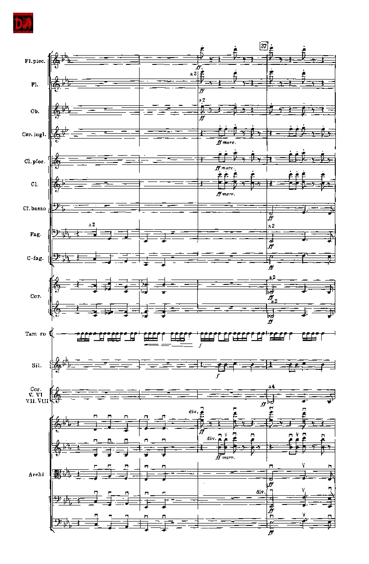 肖斯塔科维奇第七交响曲&ldquo;列宁格勒&rdquo;单开版总谱_一万首著名钢琴曲谱哈农贝多芬合集视频教学电子版高清无水印可打印_08名曲总谱合集